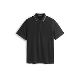 Men's Wrinkle-Free Polo Shirt with Contrast Trim